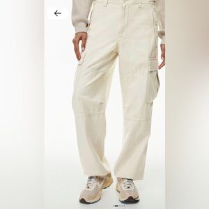 Aritzia TNA Ivory Supply Cargo Pants